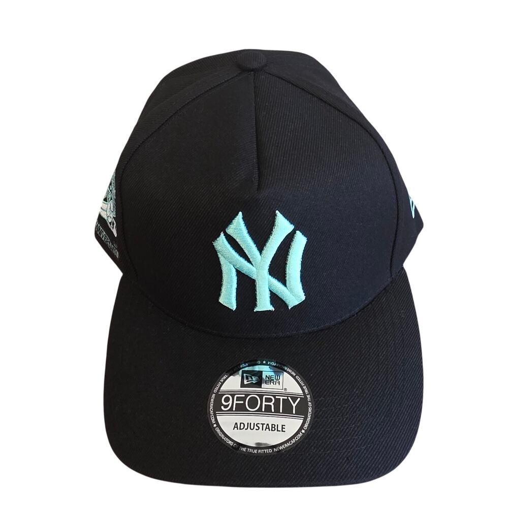 New Era Yankees 9FORTY Hat Black Mint Subway Series 25th Anniversary Cap